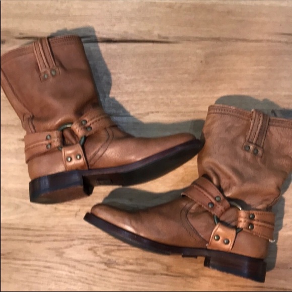 Frye Maxine Trapunto Moto Boots - Picture 3 of 8